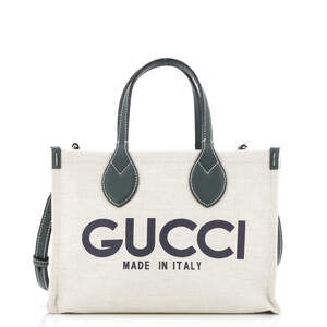 Gucci Logo Shopper Tote Printed Canvas #228694G17B
